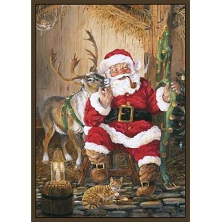 ASSOCIATED WEAVERS Custom Printed Rugs SANTA & REINDEER Santa and Reindeer Rug SANTA &amp; REINDEER